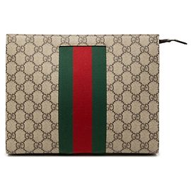 Pochette Gucci GG Supreme Sherry Line Beige