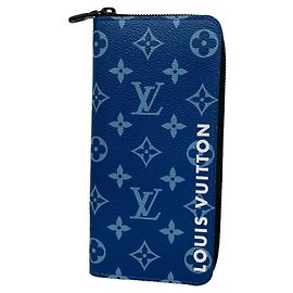 Louis Vuitton Monogram Zippy Wallet in Blue Blau
