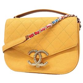 Chanel Yellow Shoulder Bag Yellow