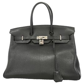 Hermès Borsa Hermes Birkin 35 Togo Black Nero