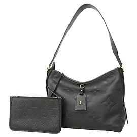 Borsa a tracolla Louis Vuitton Monogram Empreinte Carryall Zip NM PM Nero