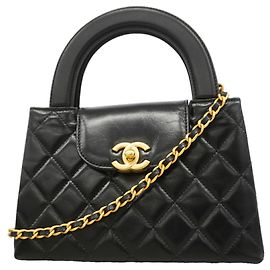 Sac à épaule à chaîne Chanel Matelassé Noir