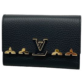 Portafoglio Louis Vuitton Noir Tri-fold Nero