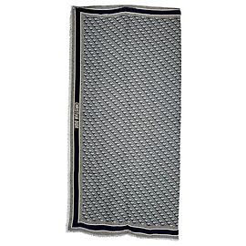Écharpe Dior Oblique en soie grise Gris