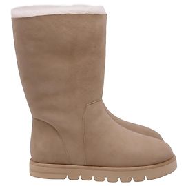 Botte Cozy Boot Stuart Weitzman en daim Tan Marron Beige