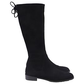 Stivali Under The Knee Stuart Weitzman in camoscio nero Nero