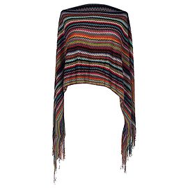 Pull poncho Missoni à motifs en viscose multicolore Multicolore