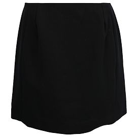 Mini saia em A Balenciaga em lã preta Preto
