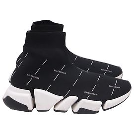 Balenciaga Speed 2.0 Slip-on Sock Sneakers aus schwarzem Spandex Schwarz