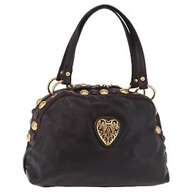 Borsa GUCCI Histeria in pelle nera e oro 209600 Altro