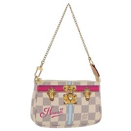 LOUIS VUITTON Damier Azur Mini Pochette Accessoires N58010 LV Altro