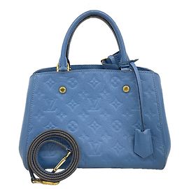 Bolso Louis Vuitton Monogram Empreinte Montaigne BB Azul