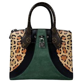 Sac à main Louis Vuitton Monogram Canvas Marron Vert Monogramme