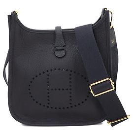 Hermès Hermes Evelyne 3 23 Shoulder Handbag Black
