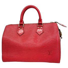 Bolso Louis Vuitton Epi Speedy 25 Roja