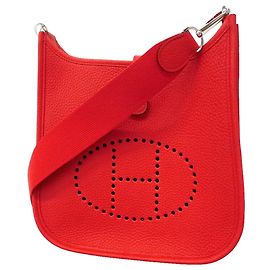 Hermès Sac à épaule Hermes Evelyne 23 Rouge