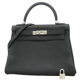 Hermès Bolsa Hermes Kelly 28 Togo Black Preto