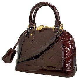 Louis Vuitton Alma BB Vernis Handtasche Bordeaux