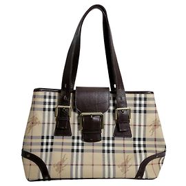 Burberry Nova Check Brown Tote/Schultertasche Braun