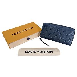 Cartera Zippy Louis Vuitton en Monogram Empreinte Azul Azul marino