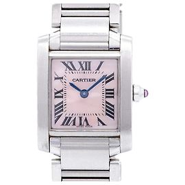 Reloj para mujer Cartier Tank Française SM Esfera Rosa Otro