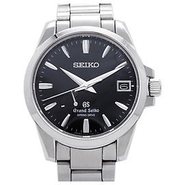 Orologio da uomo Seiko Grand Spring Drive SBGA027 Quadrante Nero Altro