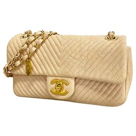 Sac à épaule Chanel Pink Beige Beige