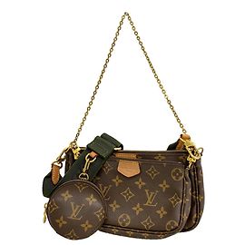 Louis Vuitton Monogram Multipochette Accessoires Shoulder Bag Brown