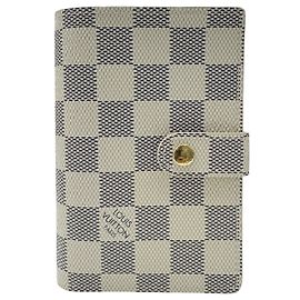 Cartera bi-fold Louis Vuitton en Damier Azur Blanco