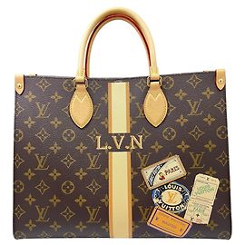 Bolso Tote Louis Vuitton Monogram OnTheGo MM Castaño