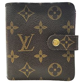 Louis Vuitton Monogram Bi-Fold Wallet Brown