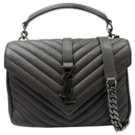 Autre Marque Saint Laurent College Dark Grey Shoulder Bag Dark grey