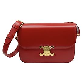 Céline Borsa a tracolla CELINE Triomphe Rosso