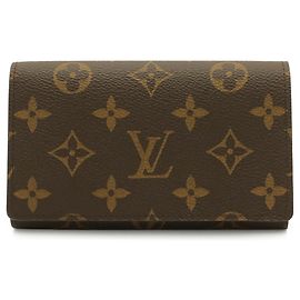 Louis Vuitton Monogram Bi-Fold Geldbörse Braun