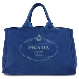 Saco Tote PRADA Canapa Azul