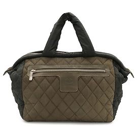 Chanel Coco Cocoon Handbag Green Khaki