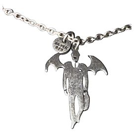 Undercover Silver 925 Winged Figure Pendant Necklace Silvery