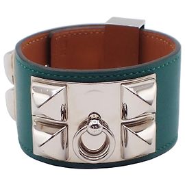Hermès Hermes Collier de Chien Leather Vert