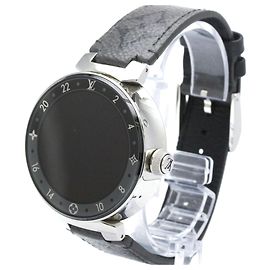 Relógio Inteligente Louis Vuitton Tambour Horizon Connected Quartz em Aço Inoxidável e Monogram Eclipse Split Canvas 42 Outro