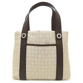 Bulgari Saco Tote Bvlgari Logomania Marrom