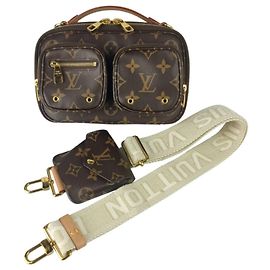 Bolso de hombro Louis Vuitton Monogram Castaño Monograma
