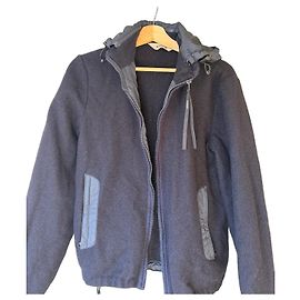 Chaqueta Aspesi de lana y nailon para hombre Azul oscuro