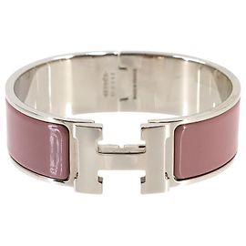 Hermès Hermes Clic Clac H GM Bangle Silvery Pink