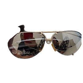 Autre Marque Porsche Design P8433 Occhiali da Sole Blu Argento Blu