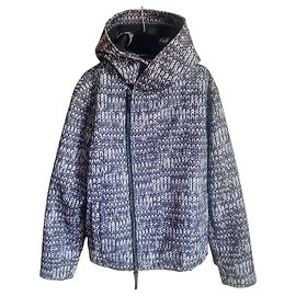 Giacca Giorgio Armani con cappuccio Bianco Grigio