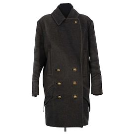 Abrigo Isabel Marant de lana antracita Gris antracita