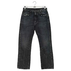 Jean droit noir en coton R13 Noir