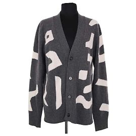 Autre Marque Officine Générale Cardigan aus Wolle Grau Grau