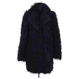 Zadig & Voltaire Navy Blue Cotton Coat Navy blue