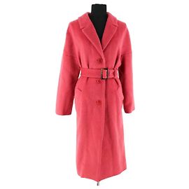 Tara Jarmon Pink Wool Coat Pink